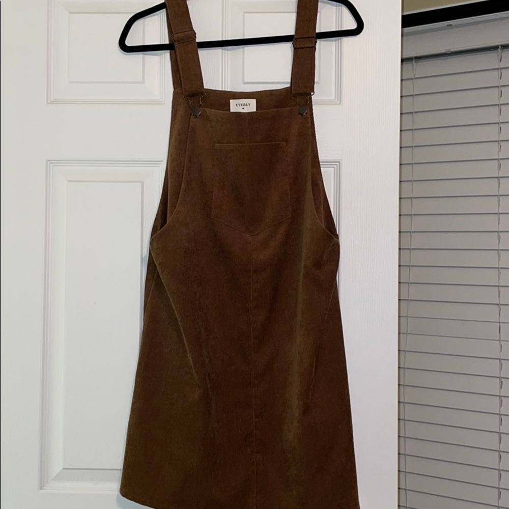 Everly denim overall dress